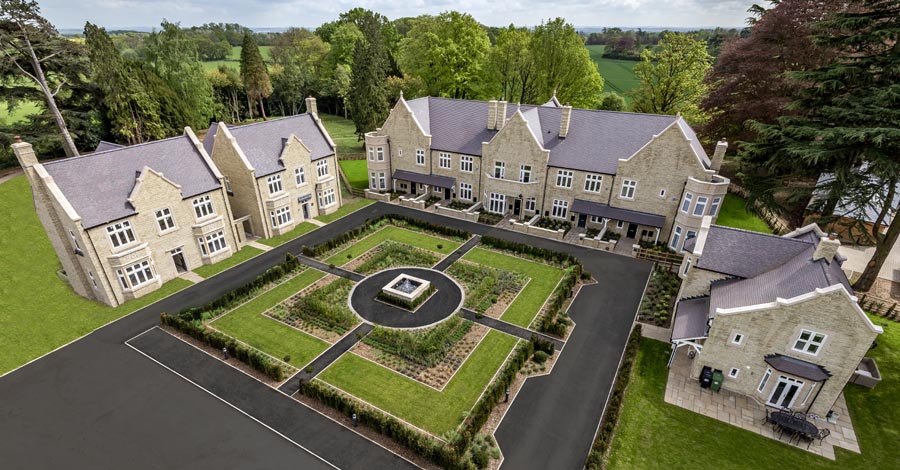 Hazeley Manor Spitfire Homes with dark heather tiles